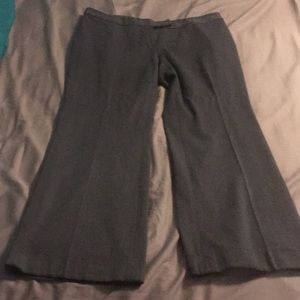 Dark gray cuff legged trousers